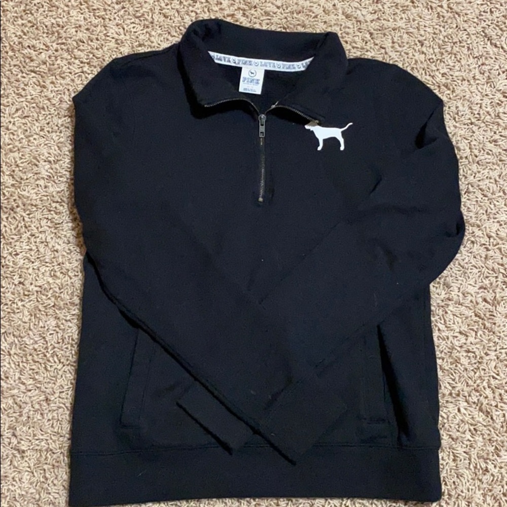 Pink quarter zip up